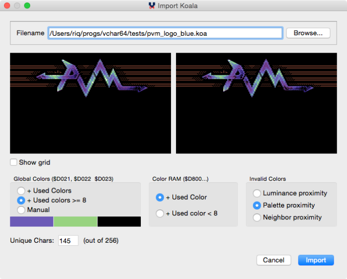 Importing Koala files